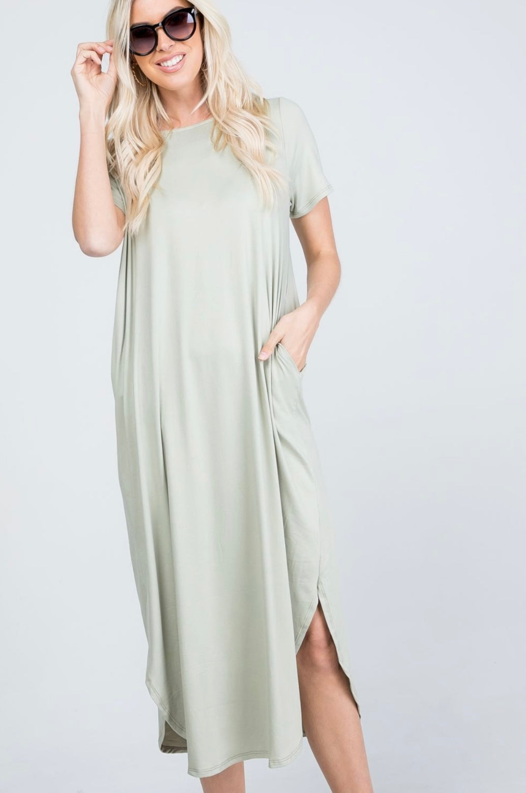 Spring Solid Maxi Dresses