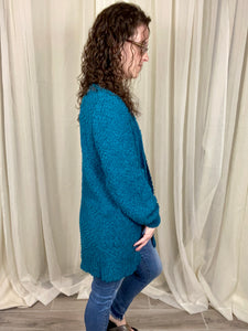 Puff Sleeve Popcorn Cardigan