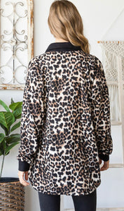 Leopard Print Button Down Shacket