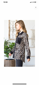 Leopard Print Button Down Shacket