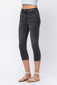 Judy Blue Charcoal Cuffed Skinny Capris