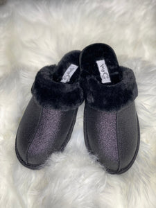 Very G Deidra Slippers - BLACK SPARKLES