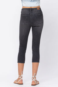 Judy Blue Charcoal Cuffed Skinny Capris