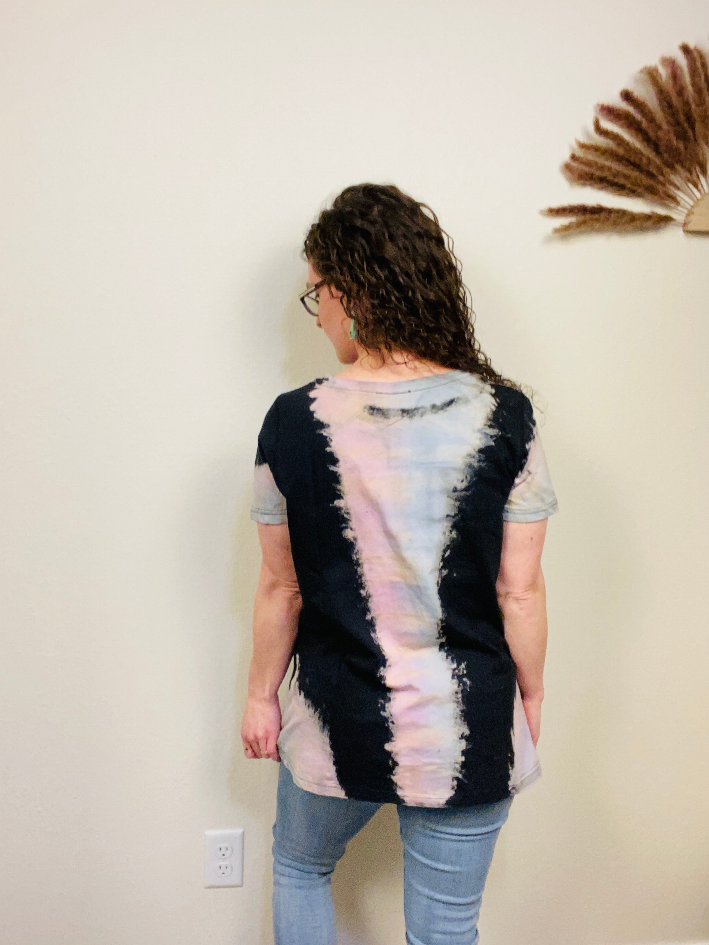 Bleached Pastel Tie Dye Top