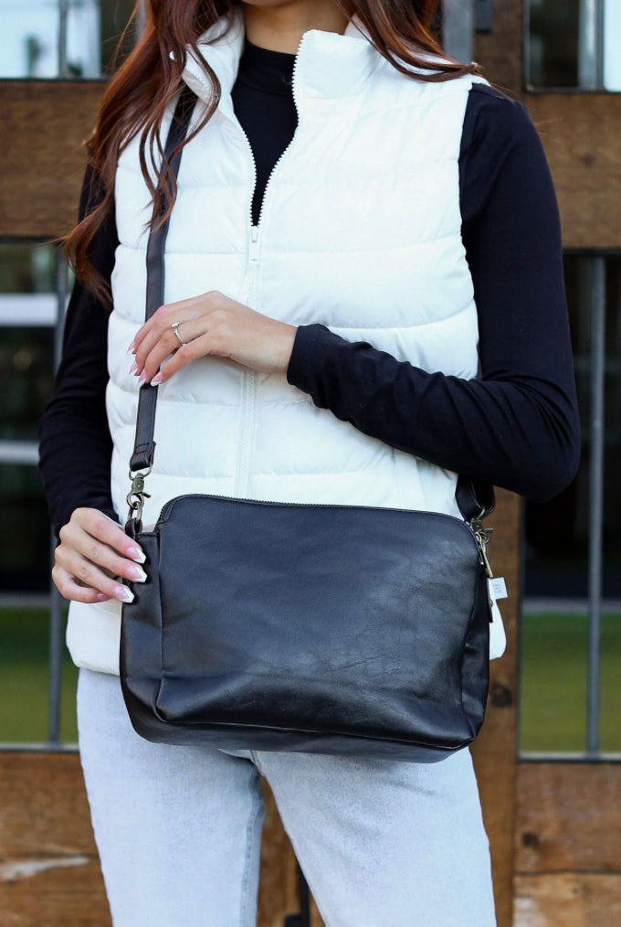 The Autumn Crossbody Handbag — Black