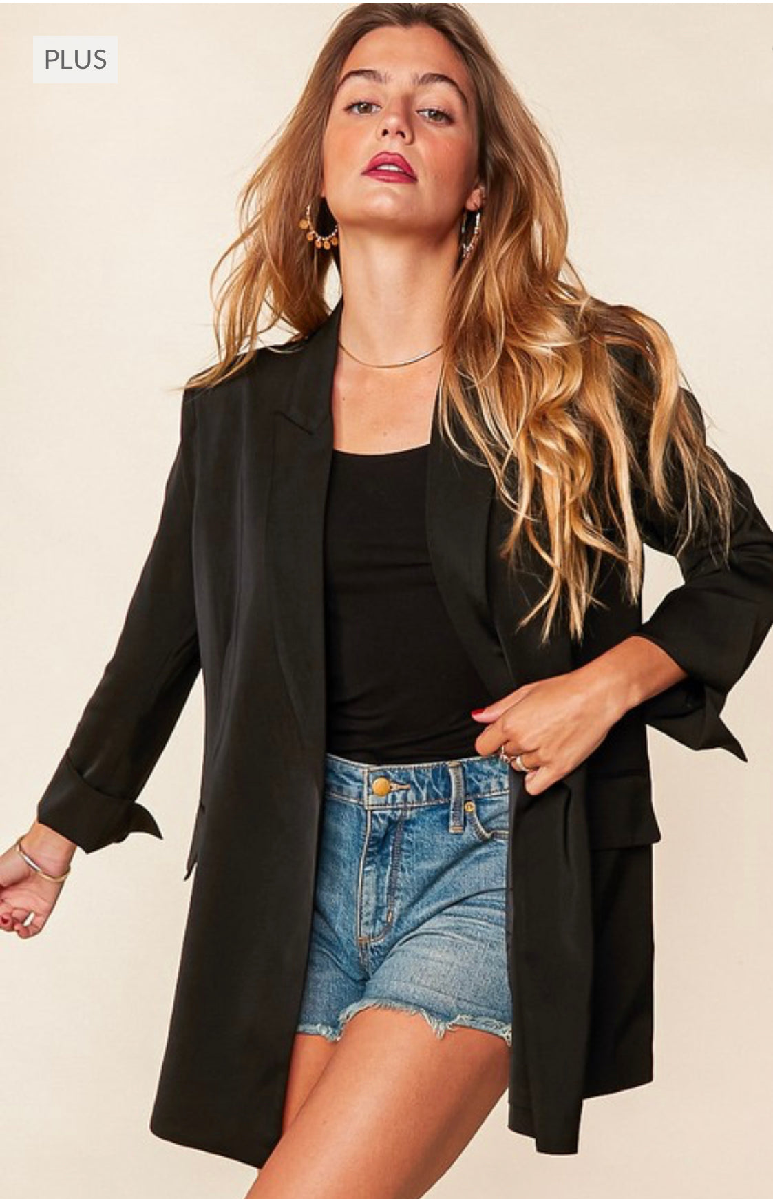 Nine to Five Peaked Lapel Blazer