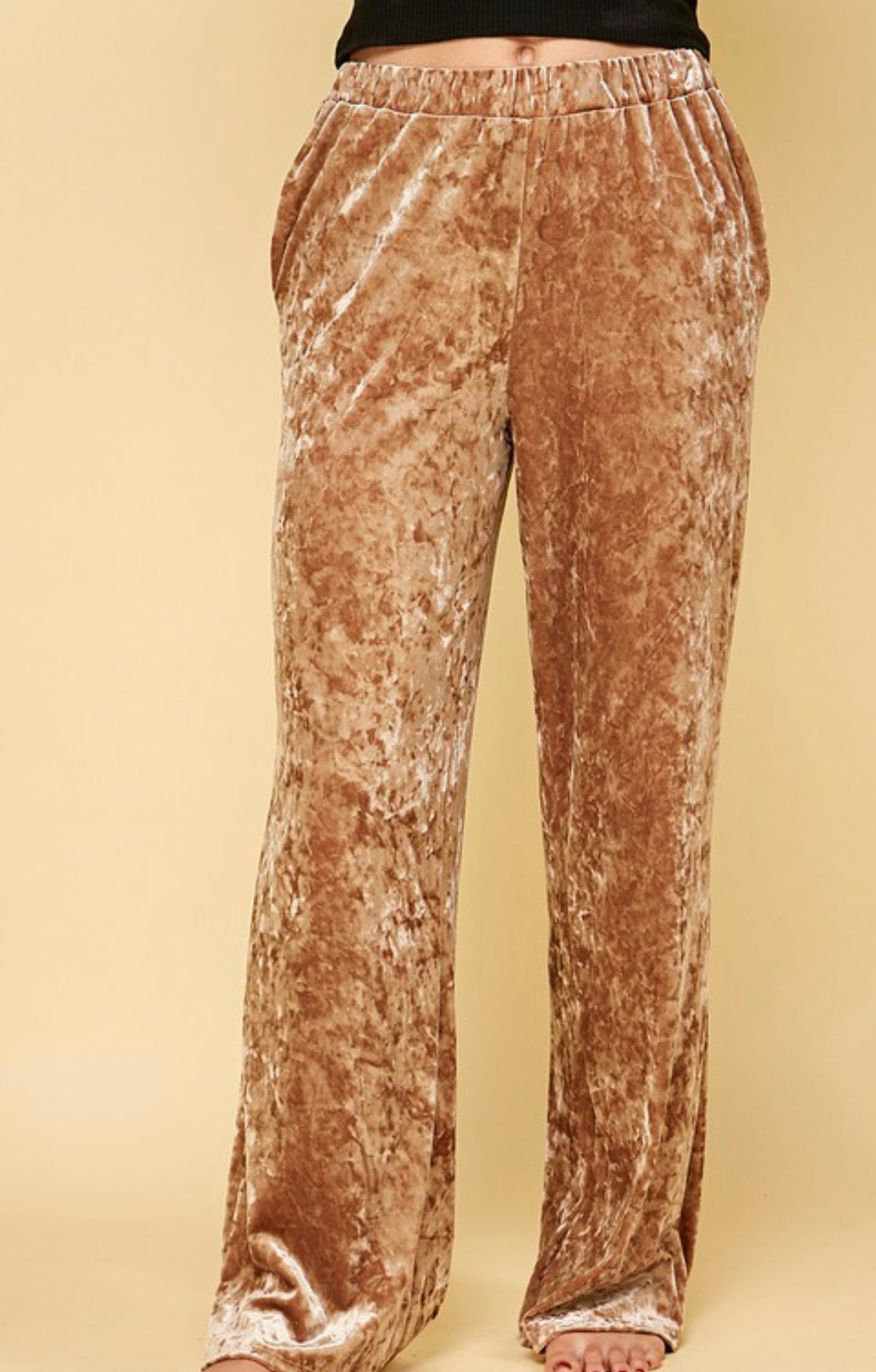 My New Crush Velvet Wide Leg Pants