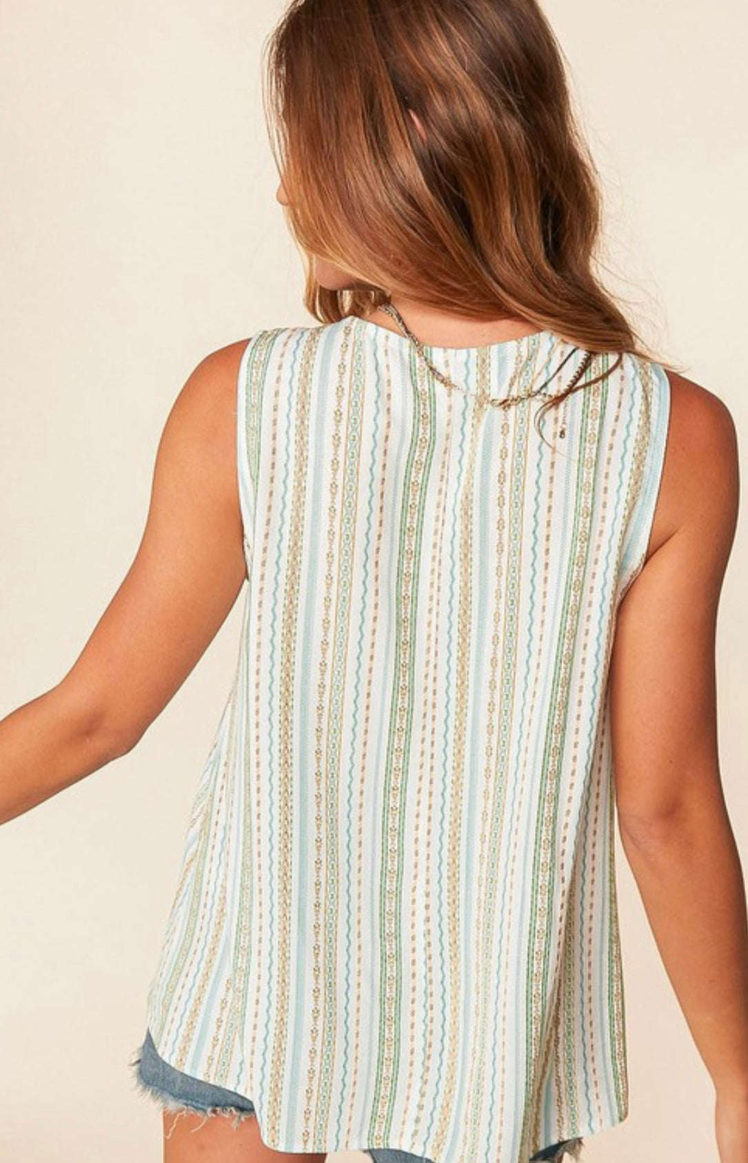 Walking on Sunshine Striped Tank