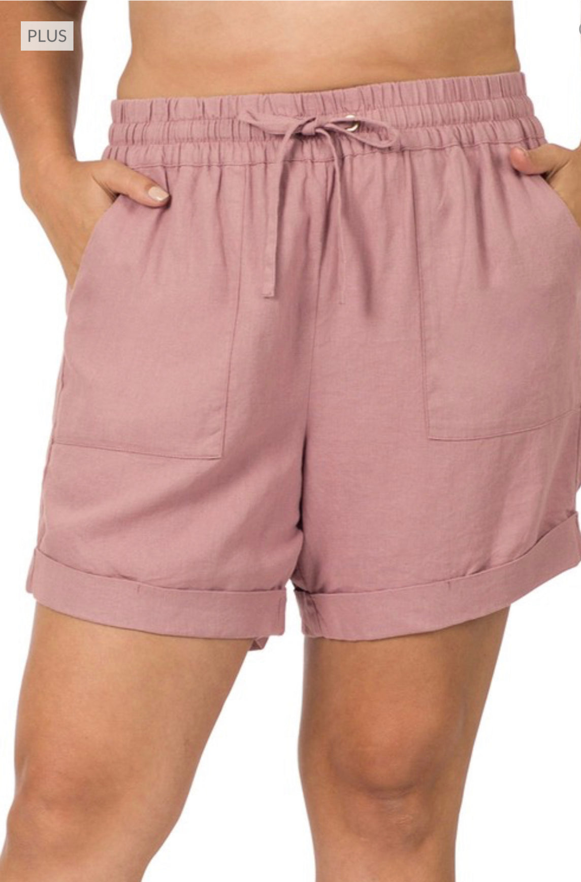 Linen Drawstring Shorts