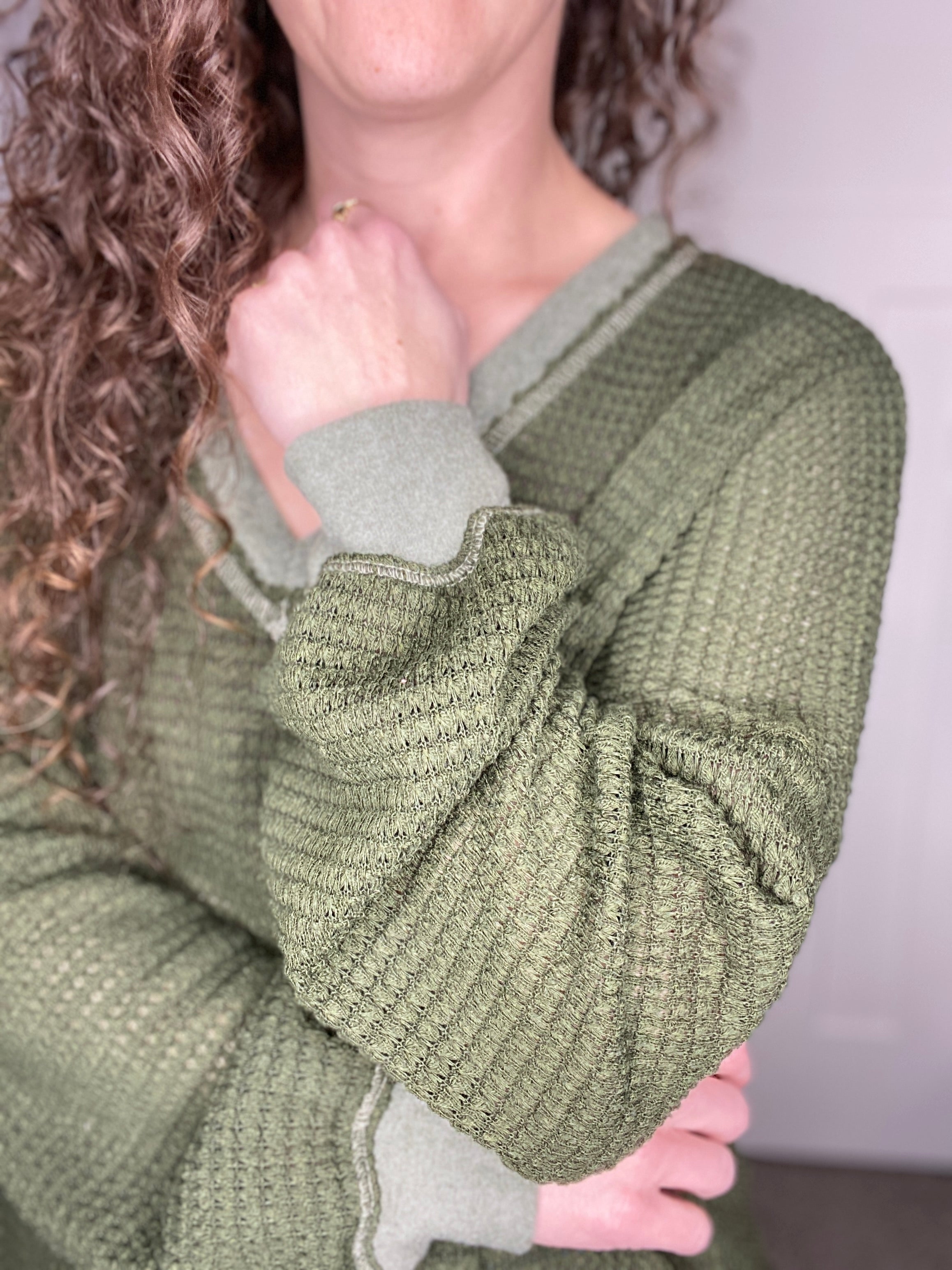 Sidekick Waffle Knit Pullover